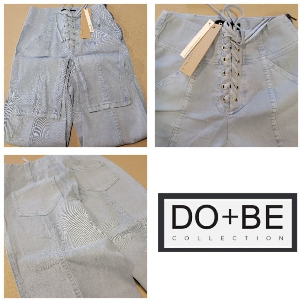 DO+BE High Waisted Tie-up Jeans